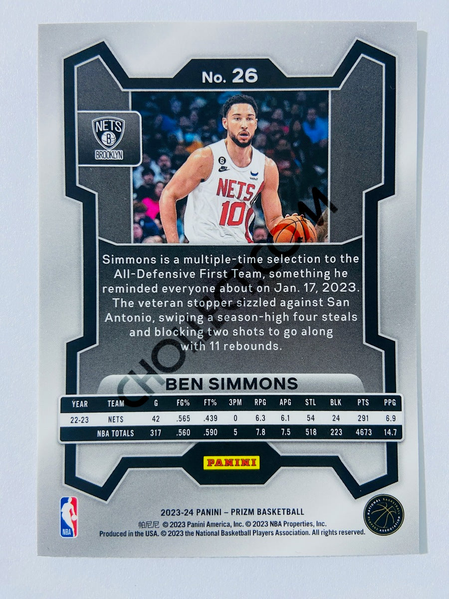 Ben Simmons – Brooklyn Nets 2023-24 Panini Prizm #26