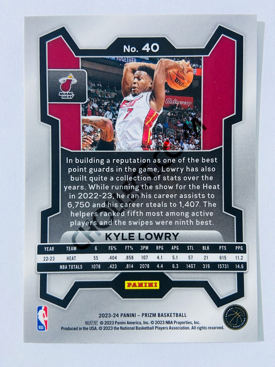 Kyle Lowry – Miami Heat 2023-24 Panini Prizm #40