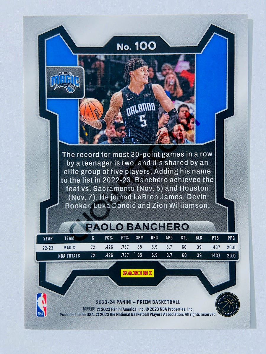 Paolo Banchero – Orlando Magic 2023-24 Panini Prizm #100