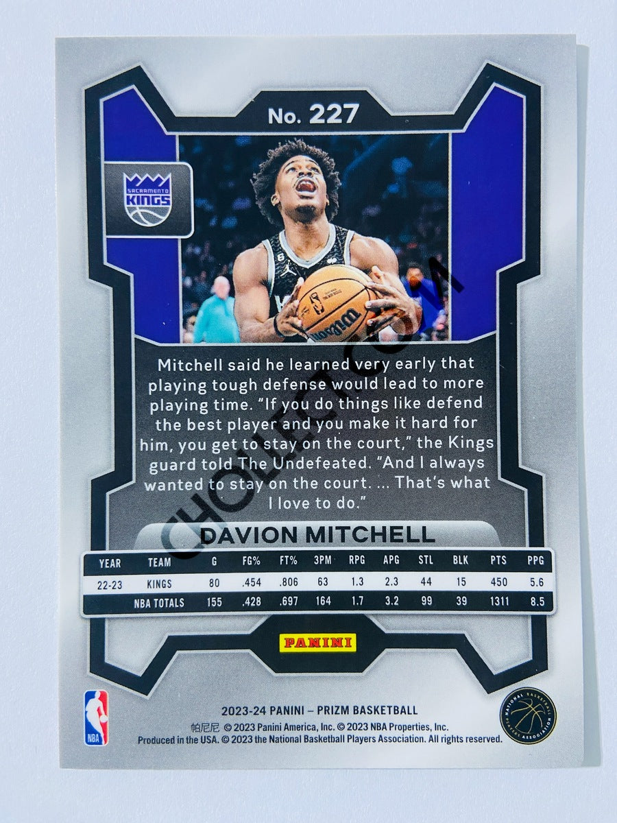 Davion Mitchell – Sacramento Kings 2023-24 Panini Prizm #227