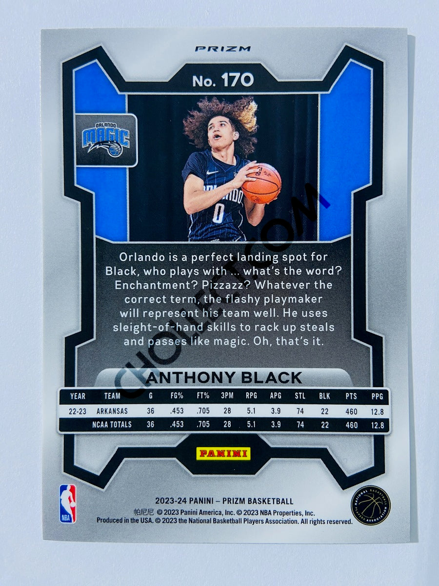Anthony Black – Orlando Magic 2023-24 Panini Prizm Green Prizm Parallel RC Rookie #170