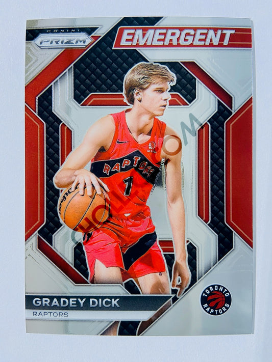 Gradey Dick – Toronto Raptors 2023-24 Panini Prizm Emergent Insert #22