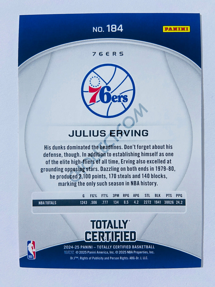 Julius Erving – Philadelphia 76ers 2024-25 Panini Totally Certified #184