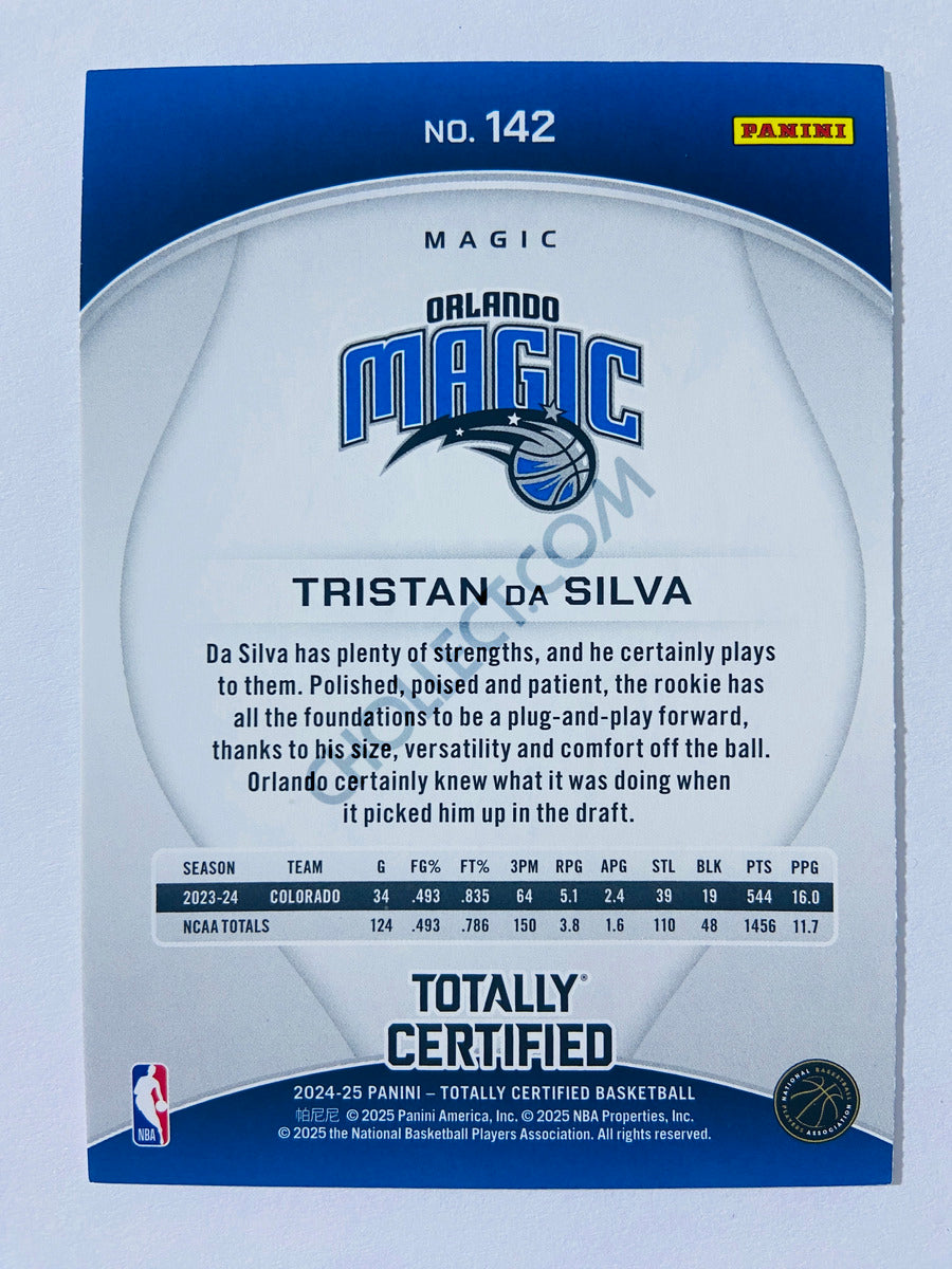 Tristan Da Silva – Orlando Magic 2024-25 Panini Totally Certified RC Rookie #142