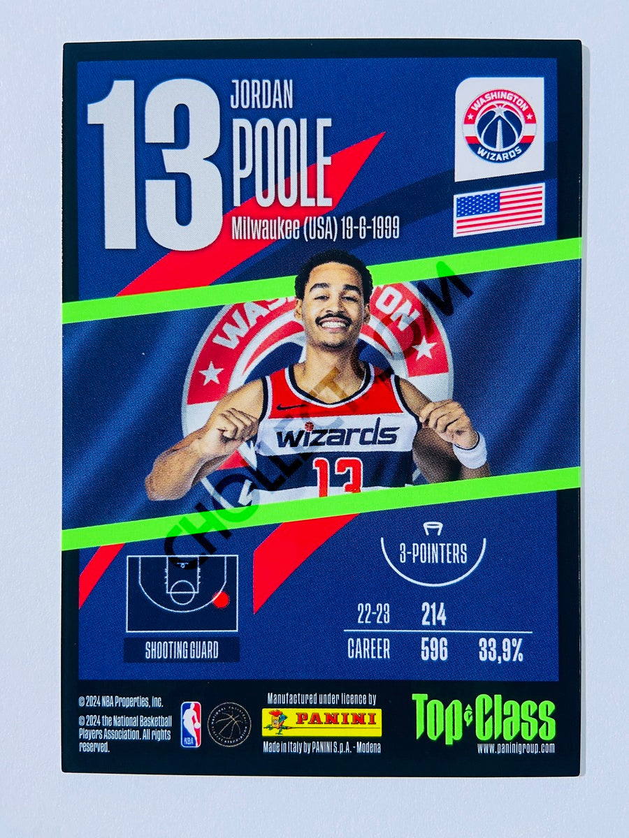Jordan Poole – Washington Wizards 2023-24 Panini Top Class Rainbow Master #206