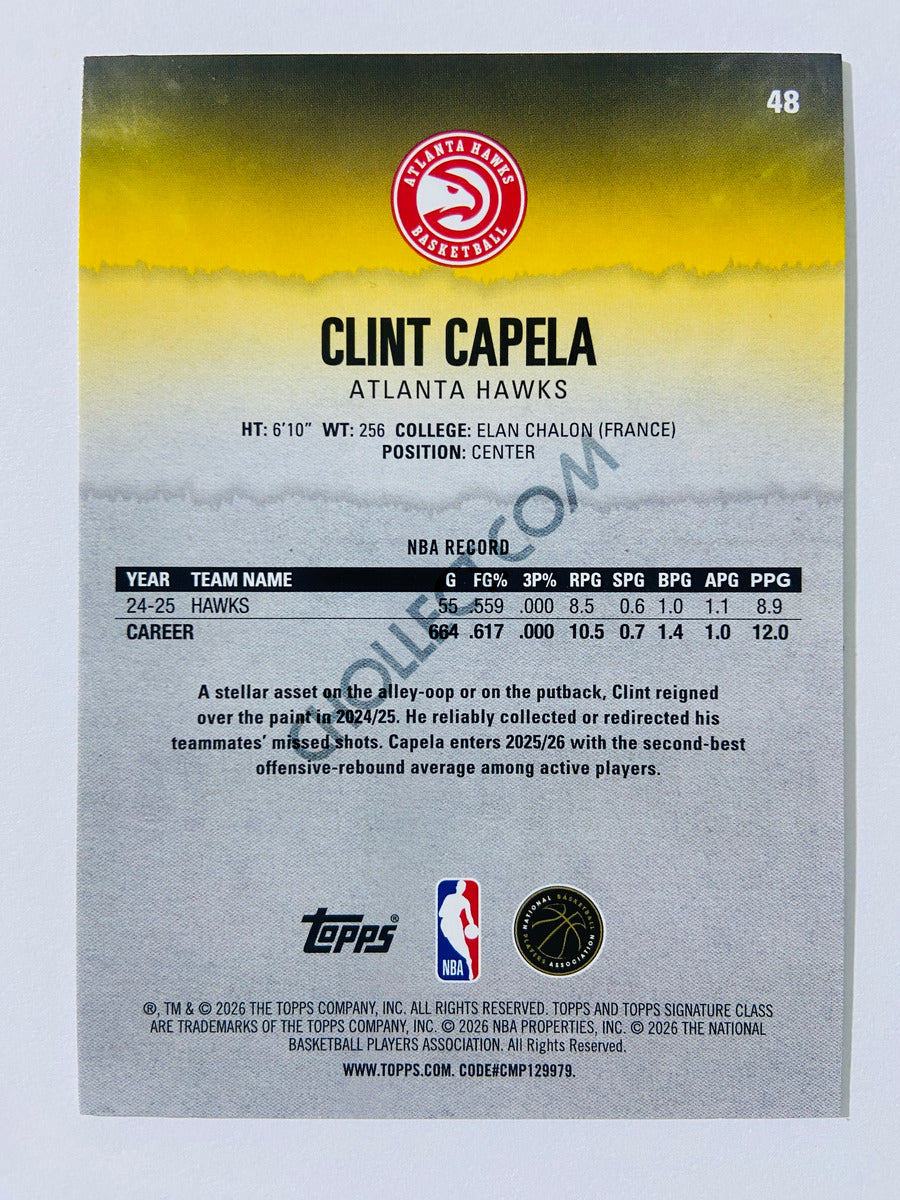 Clint Capela - Atlanta Hawks 2025-26 Topps Signature Class #48