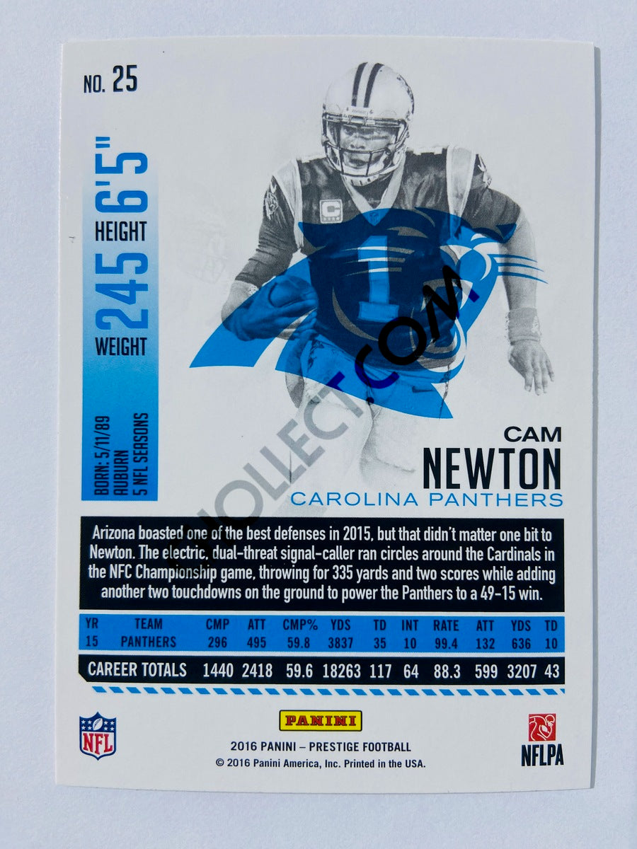 Cam Newton - Carolina Panthers 2016 Panini Prestige #25