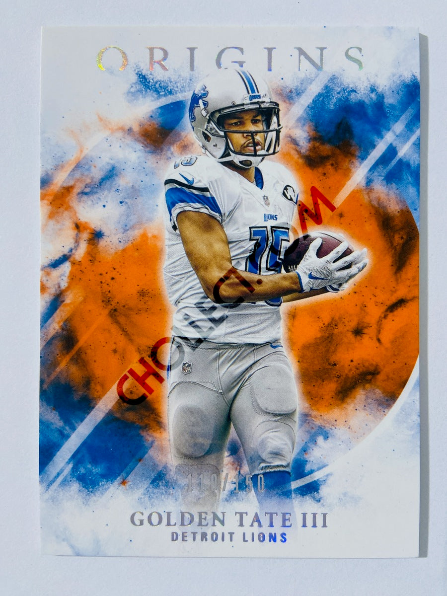 Golden Tate III - Detroit Lions 2017 Panini Origins #98 Orange