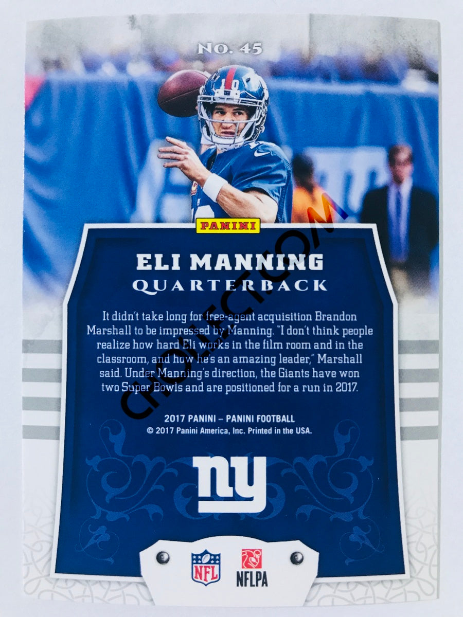Eli Manning - New York Giants 2017 Panini Panini #45