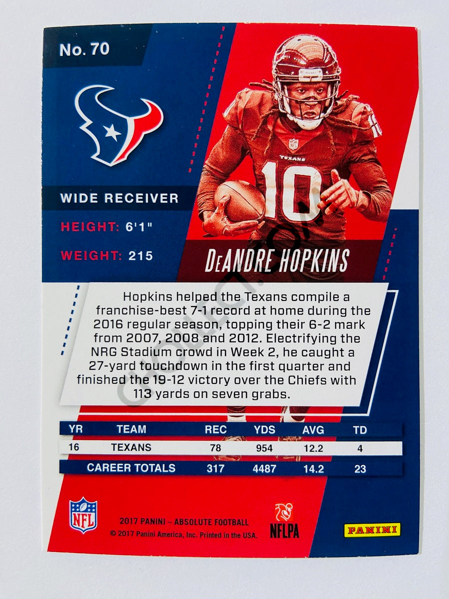 DeAndre Hopkins - Houston Texans 2017-18 Panini Absolute Spectrum Blue Parallel #70