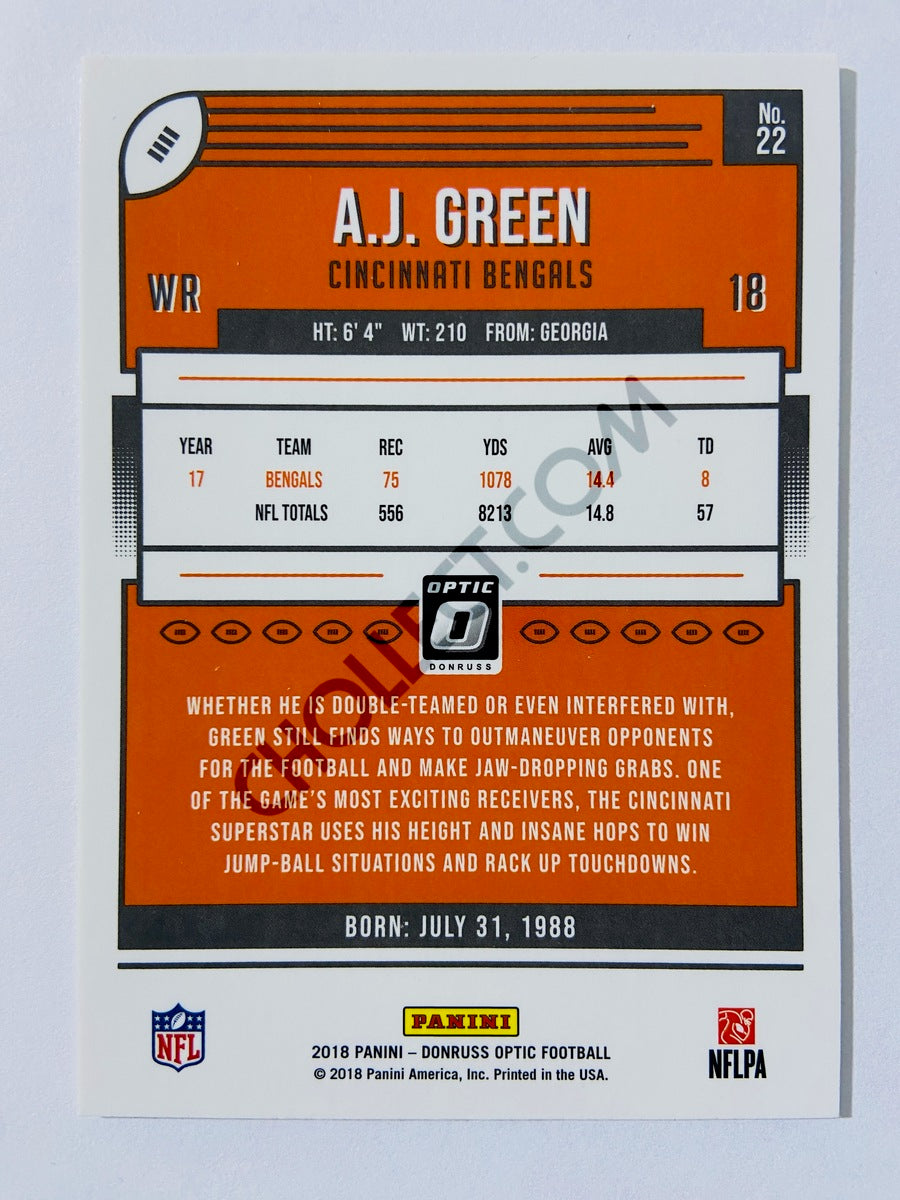 A.J. Green - Cincinnati Bengals 2018 Panini Donruss Optic #22