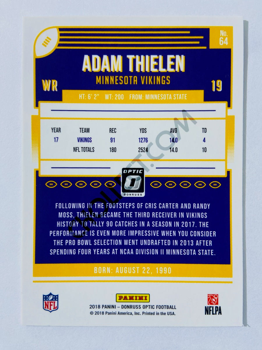 Adam Thielen - Minnesota Vikings 2018 Panini Donruss Optic #64