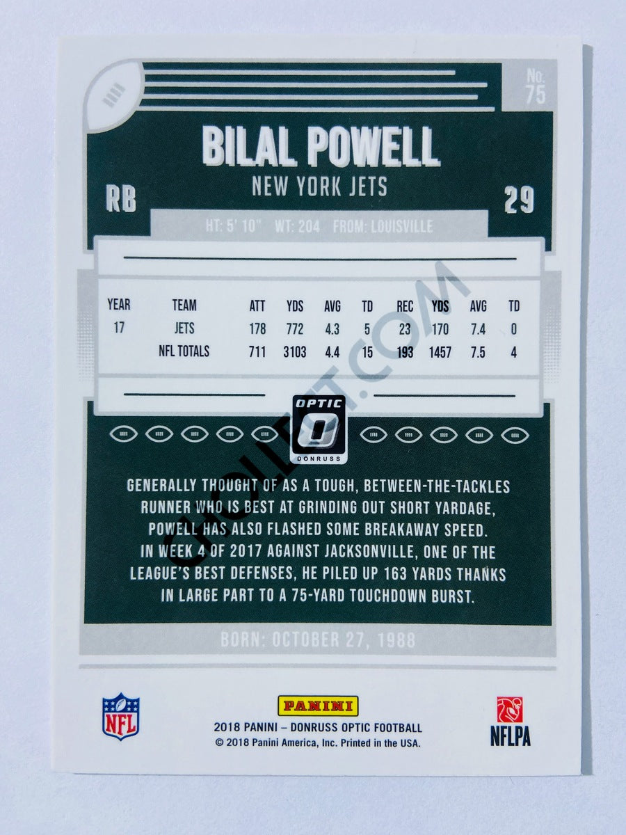 Bilal Powell - New York Jets 2018 Panini Donruss Optic #75
