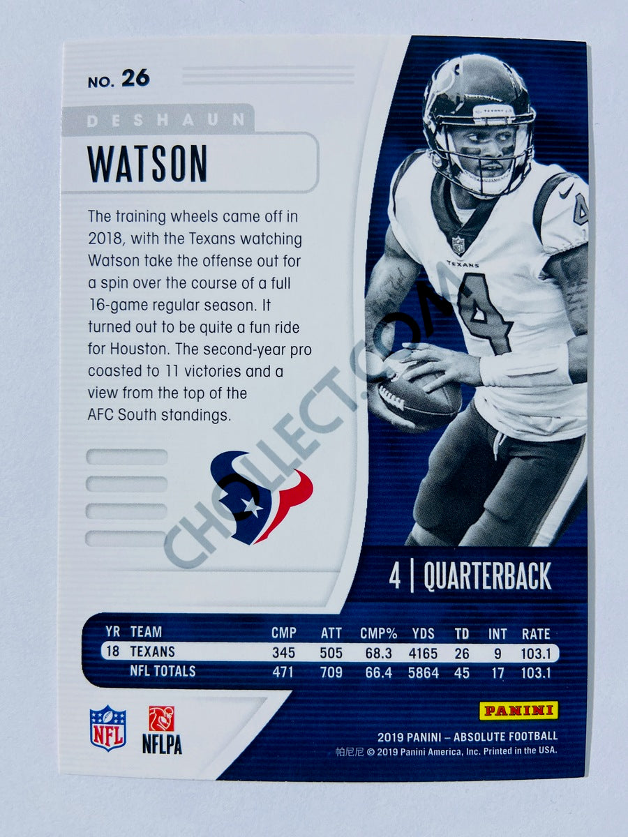 Deshaun Watson - Houston Texans 2019-20 Panini Absolute #26