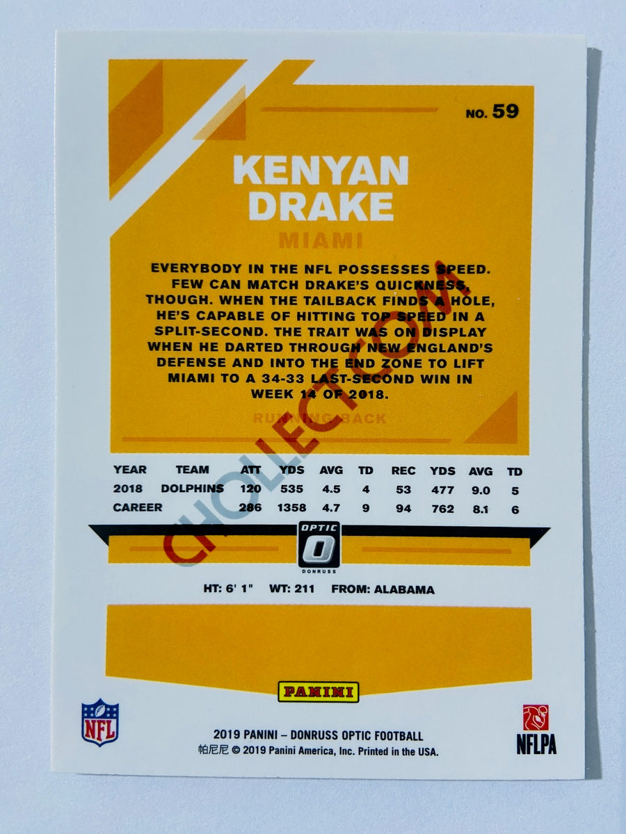 Kenyan Drake - Miami Dolphins 2019 Panini Donruss Optic #59