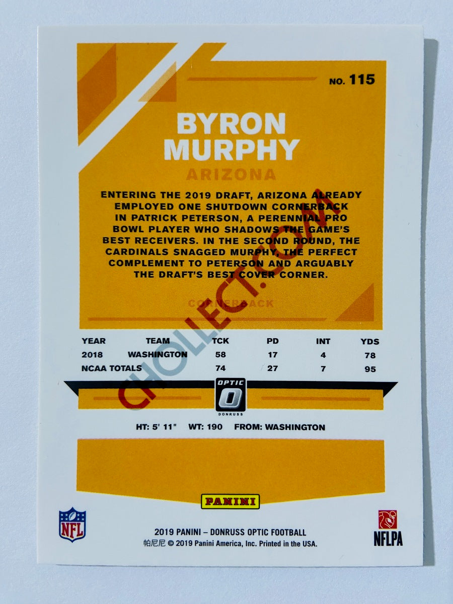 Byron Murphy - Arizona Cardinals 2019 Panini Donruss Optic RC Rookie #115