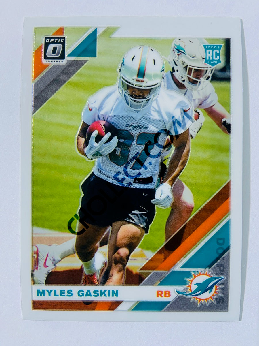 Myles Gaskin - Miami Dolphins 2019 Panini Donruss Optic RC Rookie #131