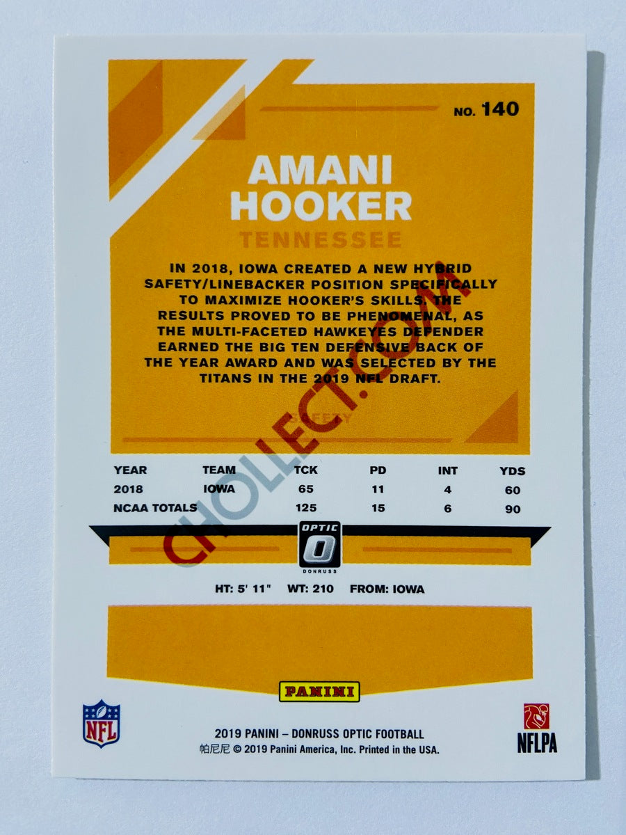 Amani Hooker - Tennessee Titans 2019 Panini Donruss Optic RC Rookie #140