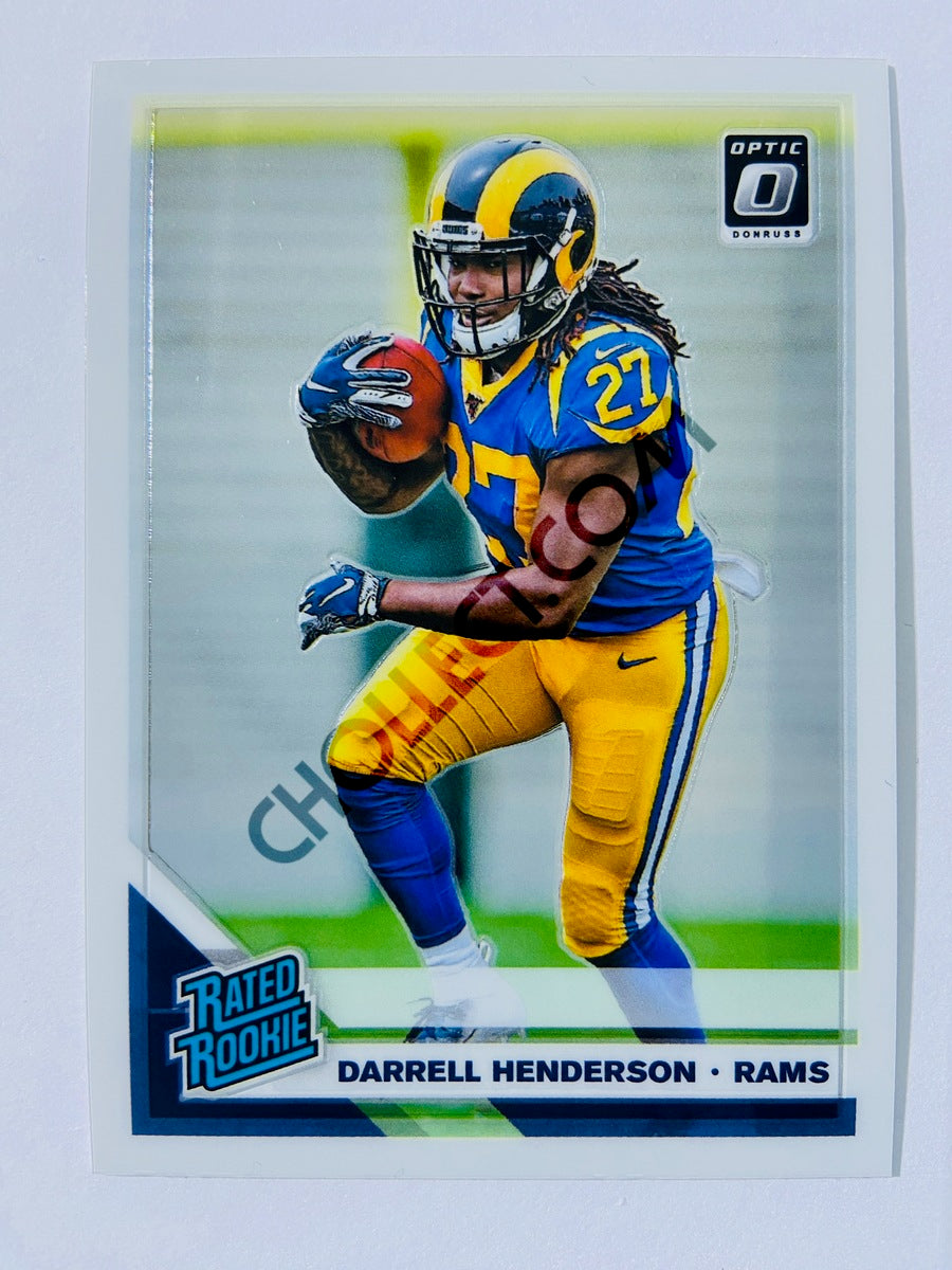 Darrell Henderson - Los Angeles Rams 2019 Panini Donruss Optic Rated Rookie #160