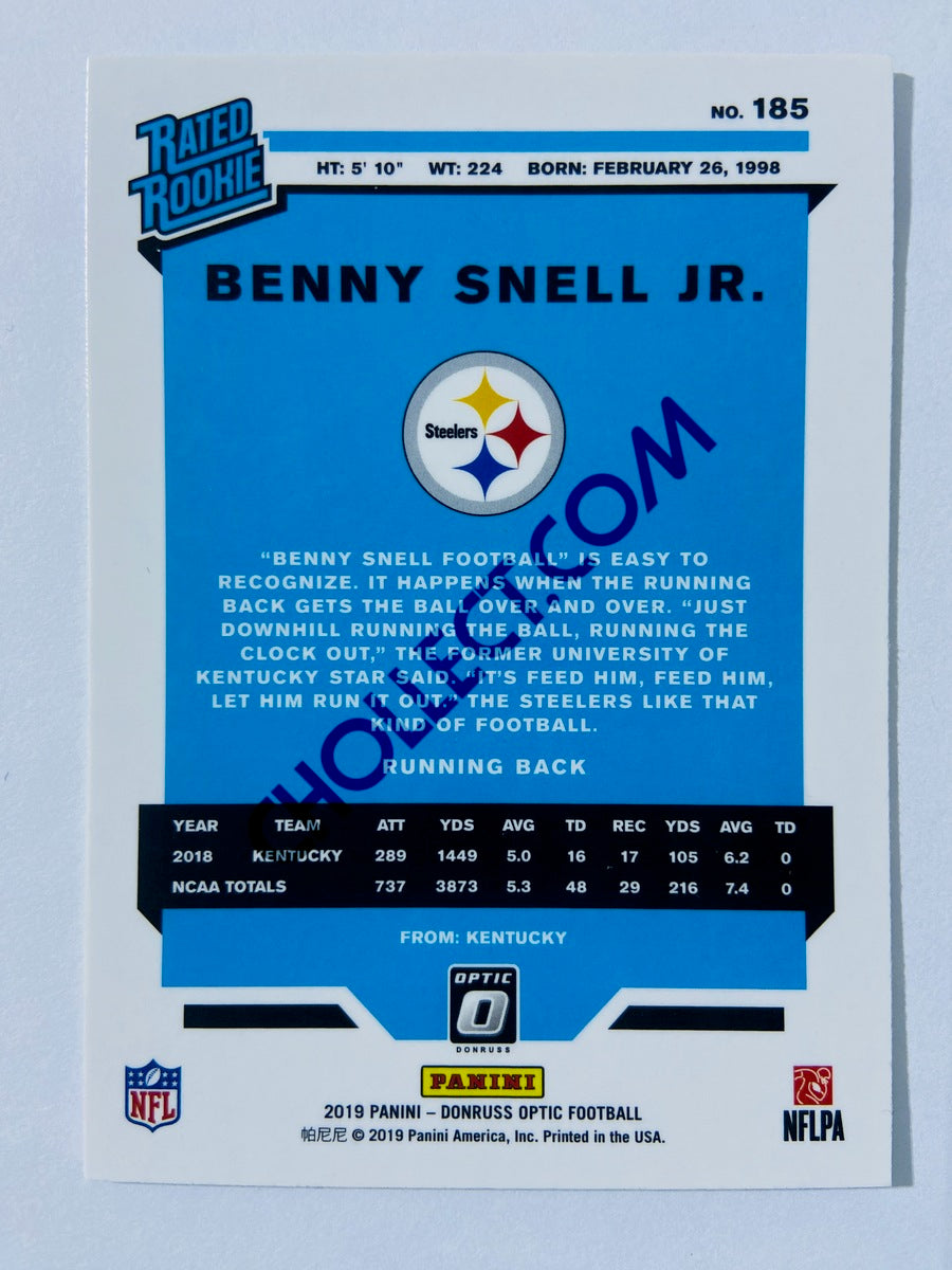 Benny Snell Jr. - Pittsburgh Steelers 2019 Panini Donruss Optic Rated Rookie #185