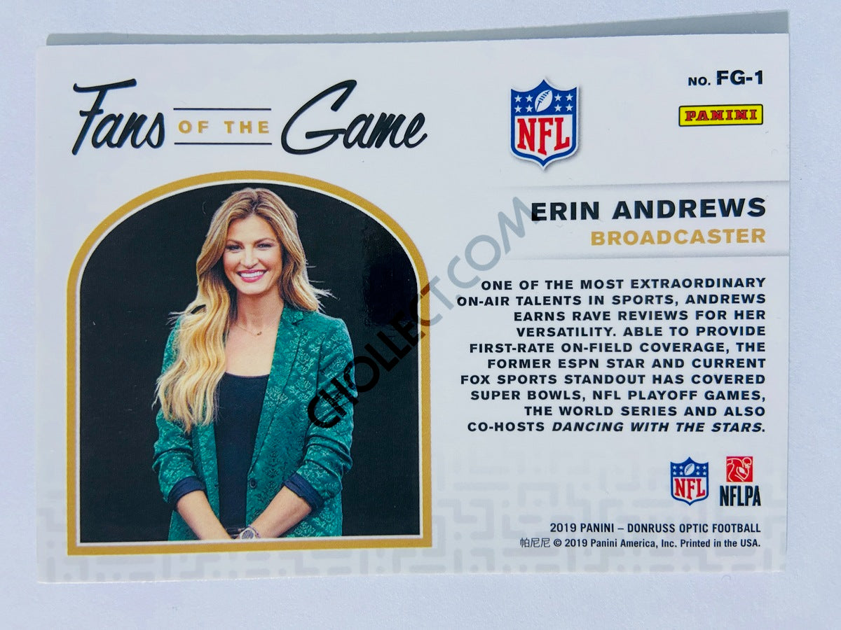 Erin Andrews - Broadcaster 2019 Panini Donruss Optic Fans of the Game Insert #1