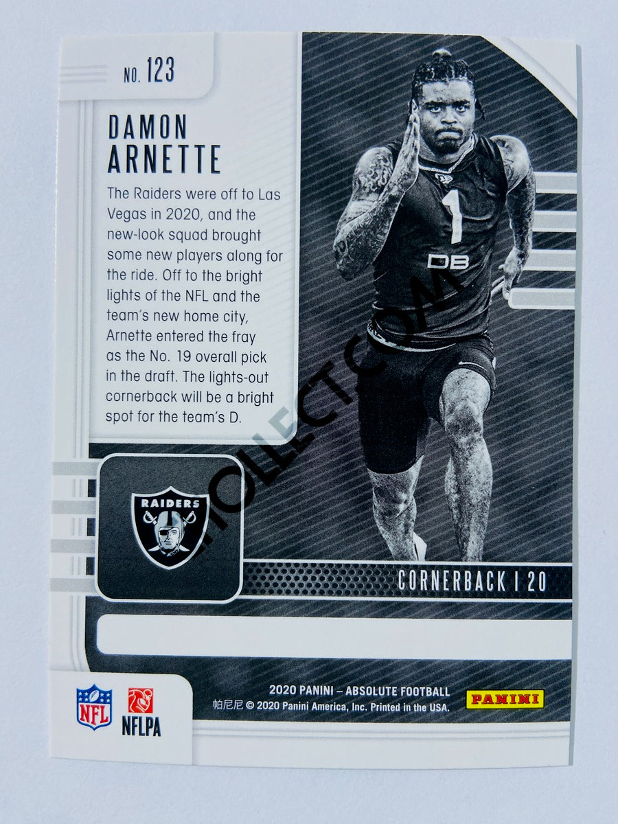 Damon Arnette - Las Vegas Raiders 2020-21 Panini Absolute Football RC Rookie #123
