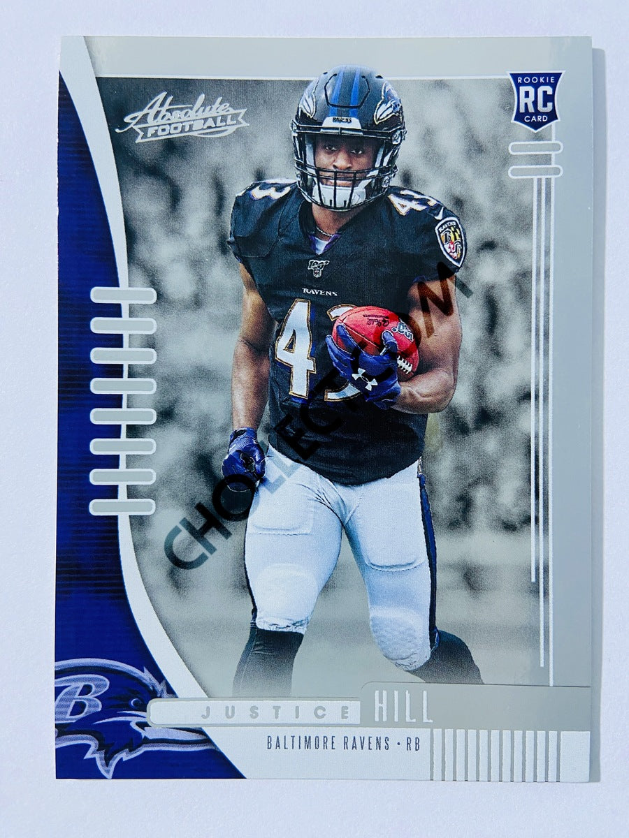 Justice Hill - Baltimore Ravens 2019-20 Panini Absolute RC Rookie #125 –