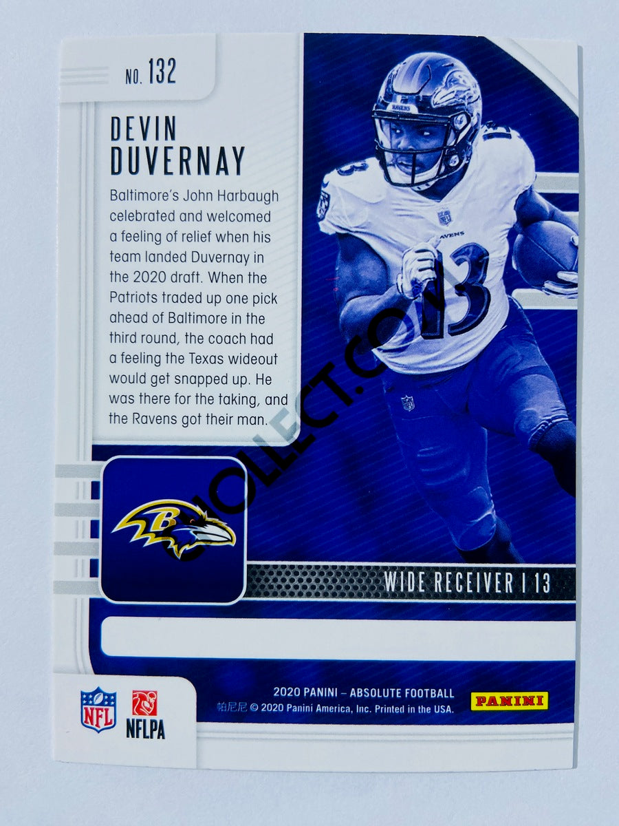 Devin Duvernay - Baltimore Ravens 2020-21 Panini Absolute Football RC Rookie #132