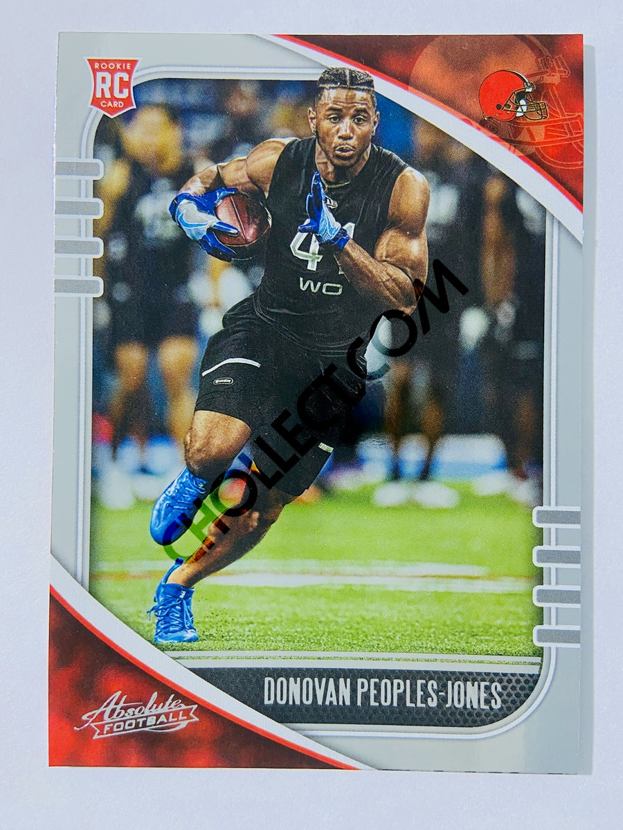 Donovan Peoples-jones Rookie Card RC 2020 Absolute Football 