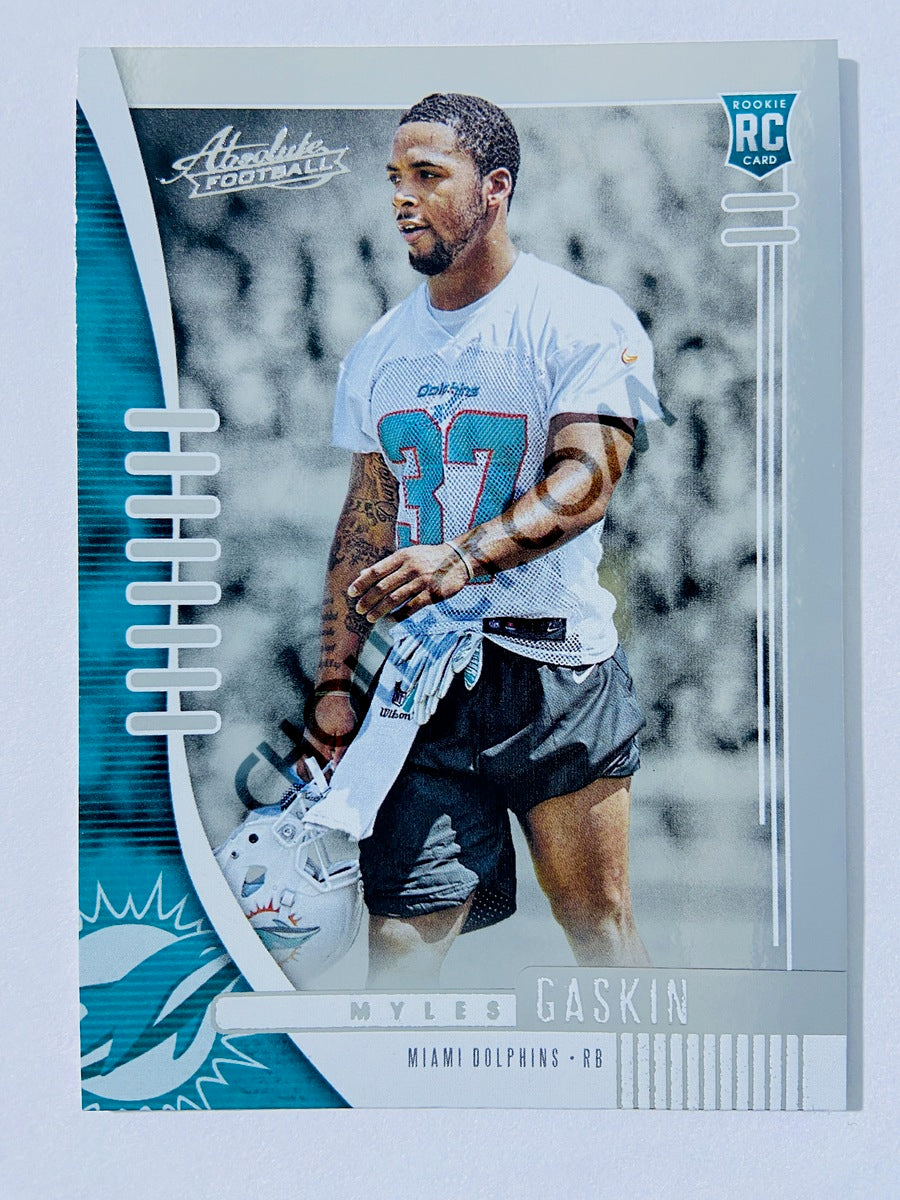 Myles Gaskin - Miami Dolphins 2019-20 Panini Absolute RC Rookie #169