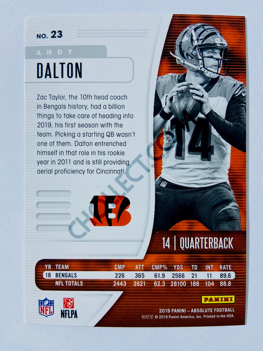 Andy Dalton - Cincinnati Bengals 2019-20 Panini Absolute Green Parallel #23