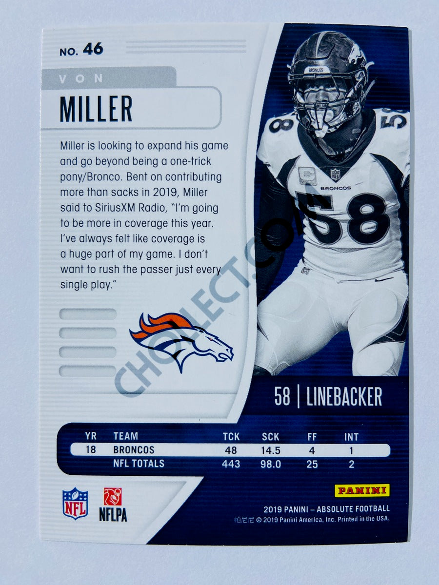 Von Miller - Denver Broncos 2019-20 Panini Absolute Green Parallel #46