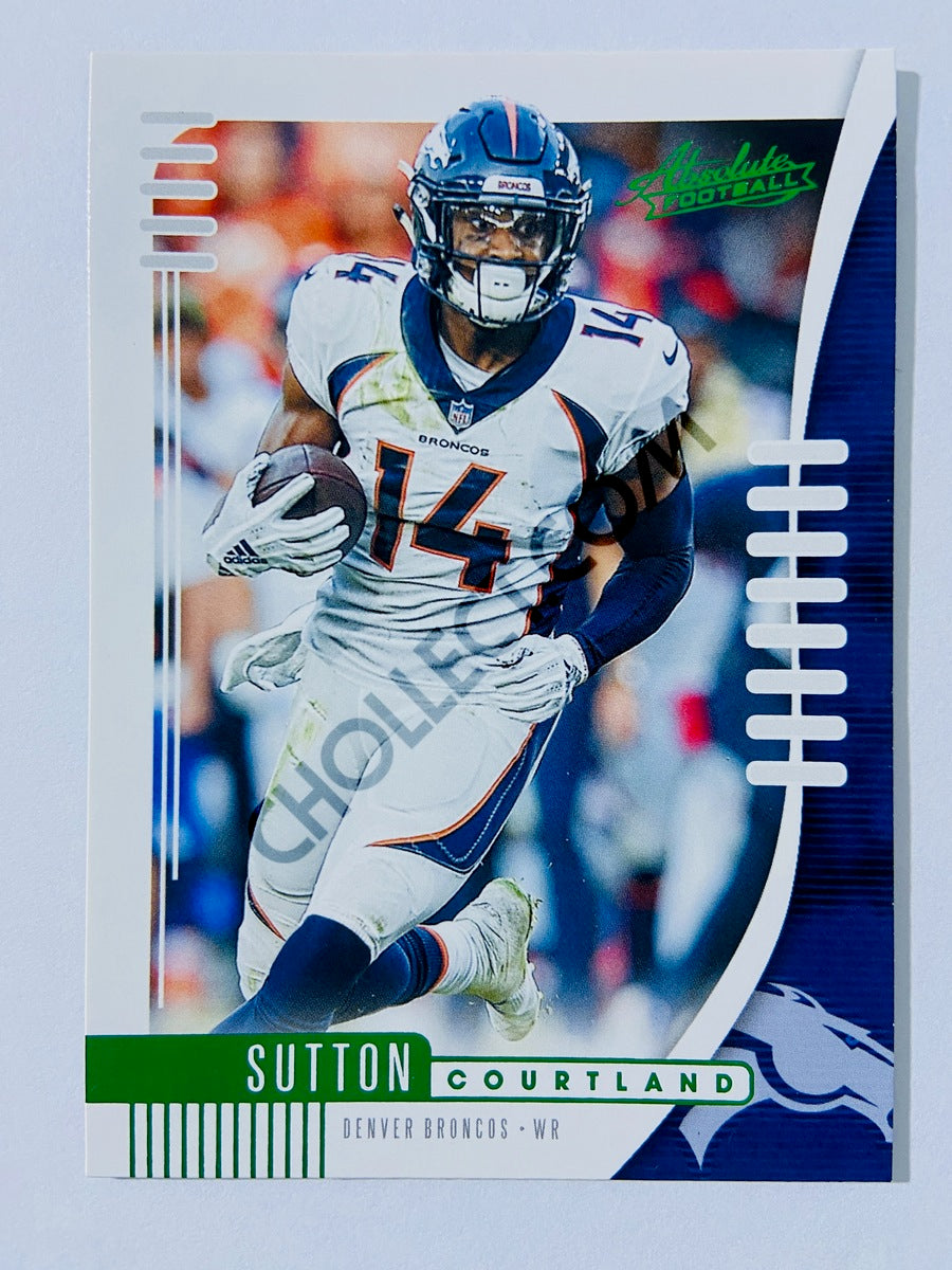 Courtland Sutton - Denver Broncos 2019-20 Panini Absolute Green Parallel #47