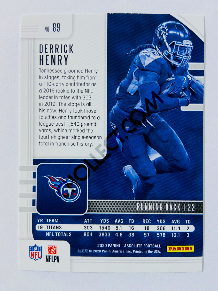 Derrick Henry - Tennessee Titans 2020-21 Panini Absolute Football Green Parallel #89
