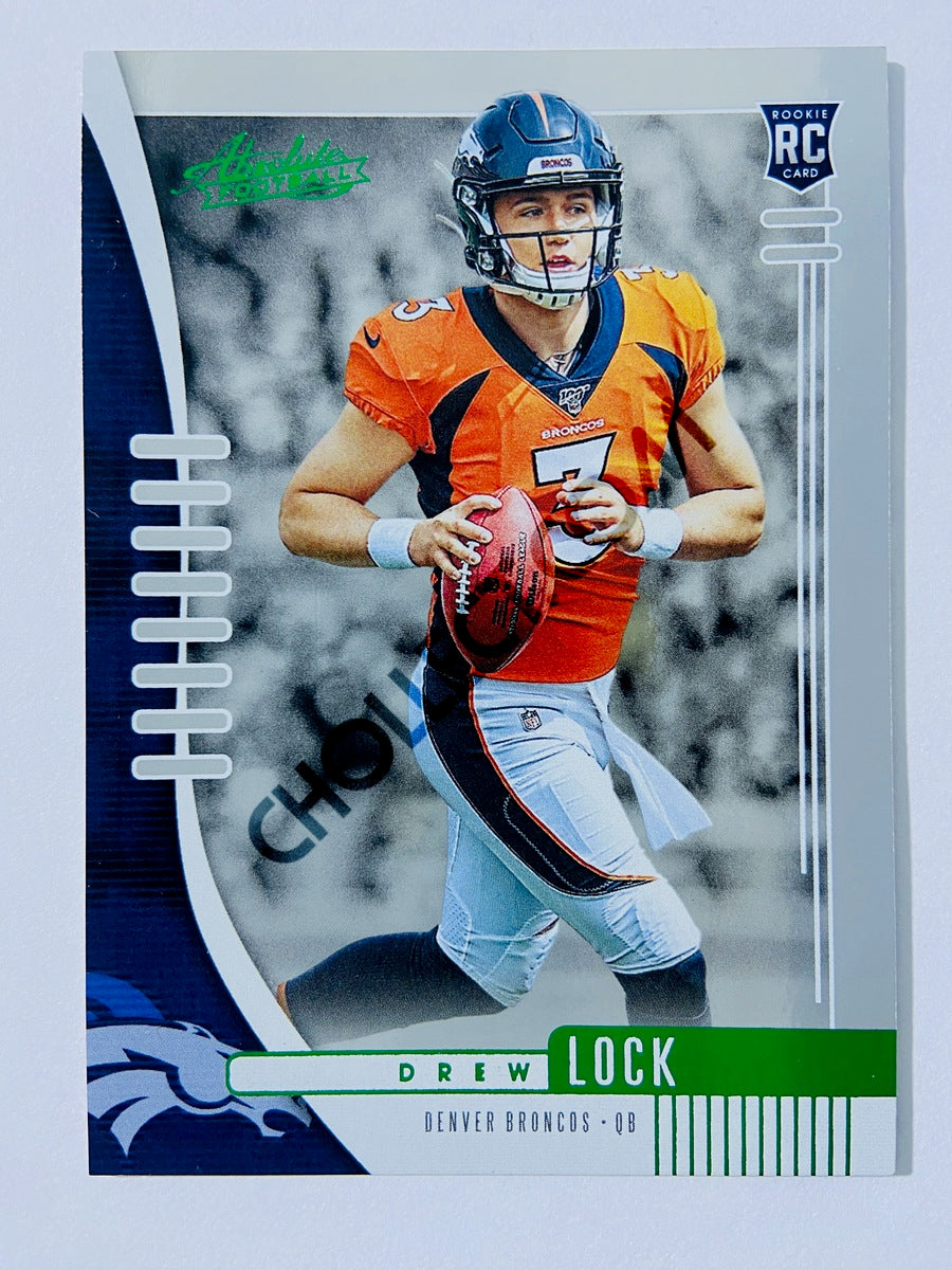 Drew Lock - Denver Broncos 2019-20 Panini Absolute Green Parallel RC Rookie #115
