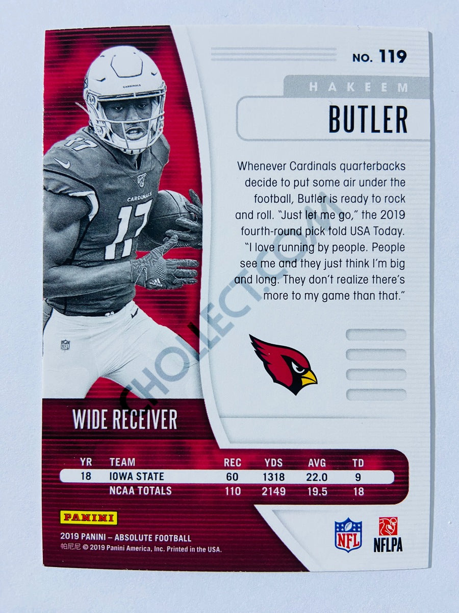 Hakeem Butler - Arizona Cardinals 2019-20 Panini Absolute Green Parallel RC Rookie #119
