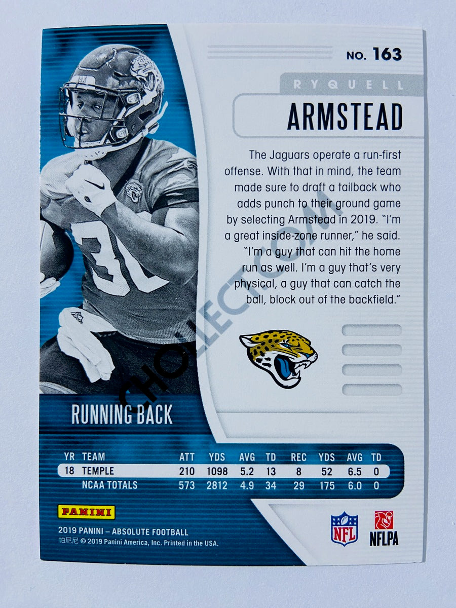 Ryquell Armstead - Jacksonville Jaguars 2019-20 Panini Absolute Green Parallel RC Rookie #163