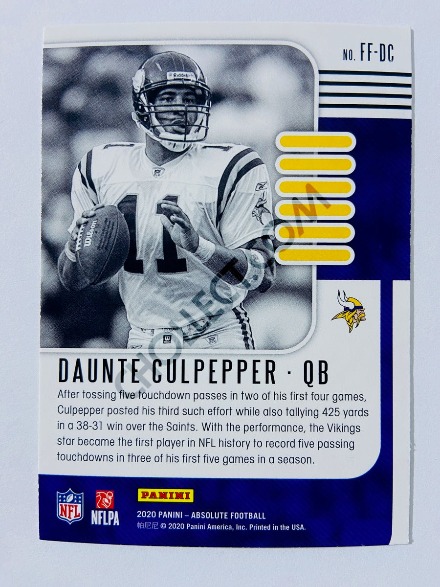 Daunte Culpepper - Minnesota Vikings 2020-21 Panini Absolute Football Fantasy Flashback #FF-DC
