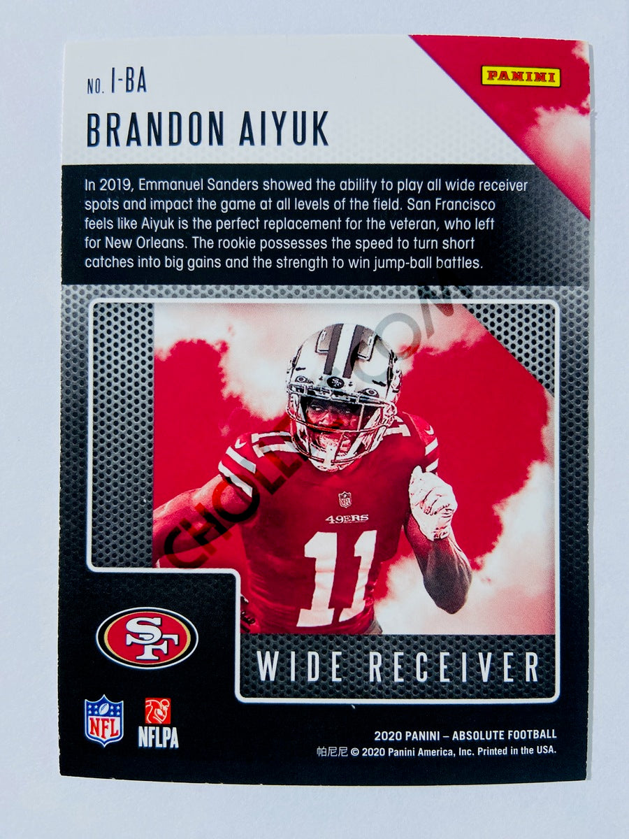 Brandon Aiyuk - San Francisco 49ers 2020-21 Panini Absolute Football Introductions #I-BA