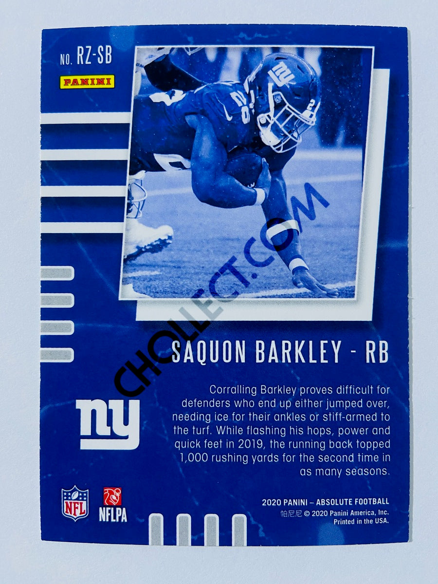 Saquon Barkley - New York Giants 2020-21 Panini Absolute Football Red Zone #RZ-SB
