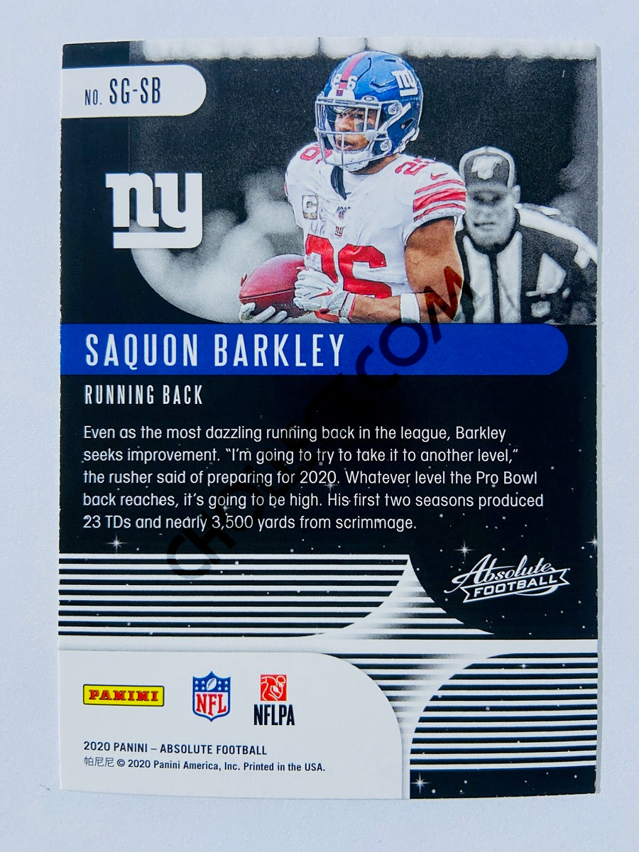 Saquon Barkley - New York Giants 2020-21 Panini Absolute Football Star Gazing #SG-SB