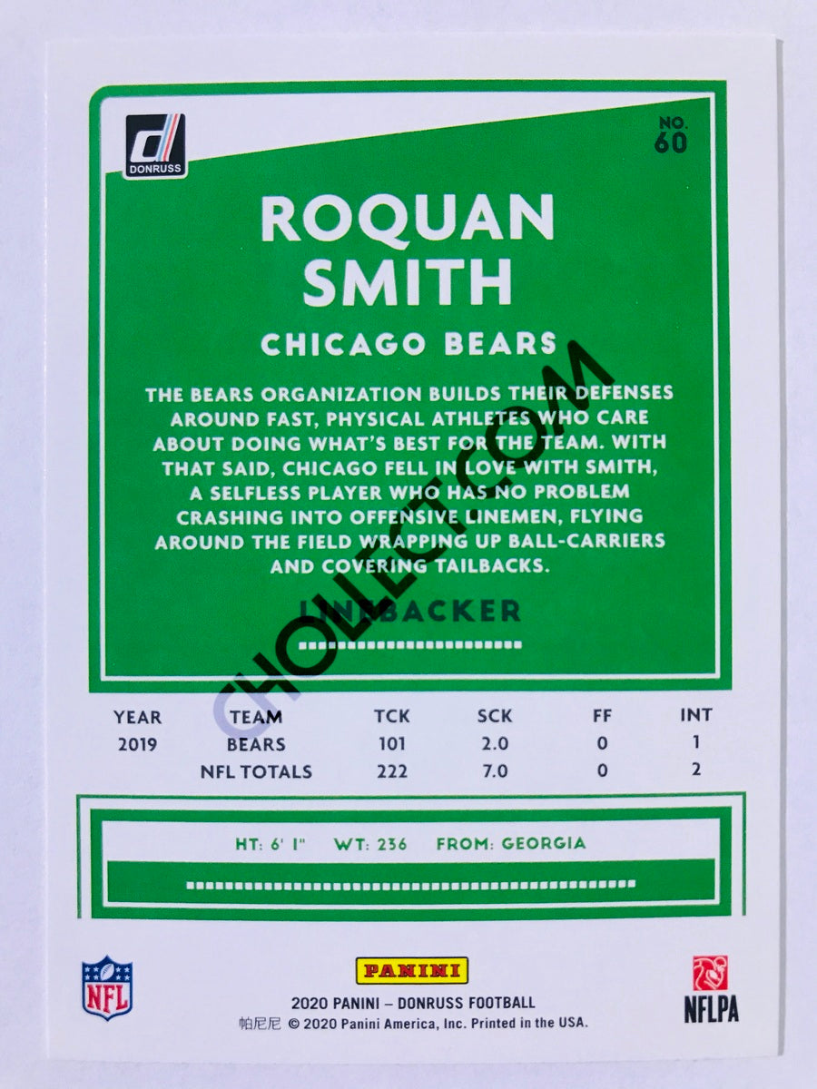 Roquan Smith - Chicago Bears 2020 Panini Donruss #60