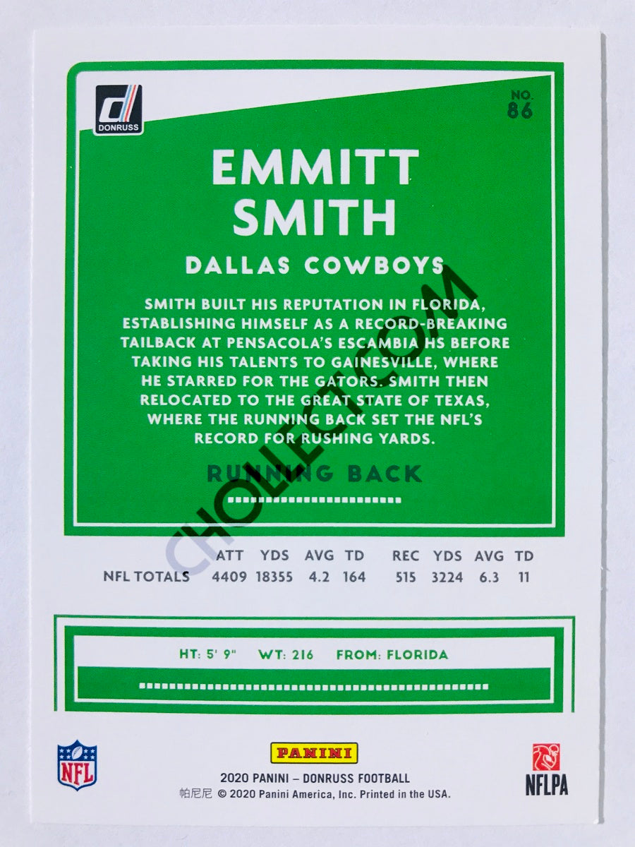 Emmitt Smith - Dallas Cowboys 2020 Panini Donruss #86