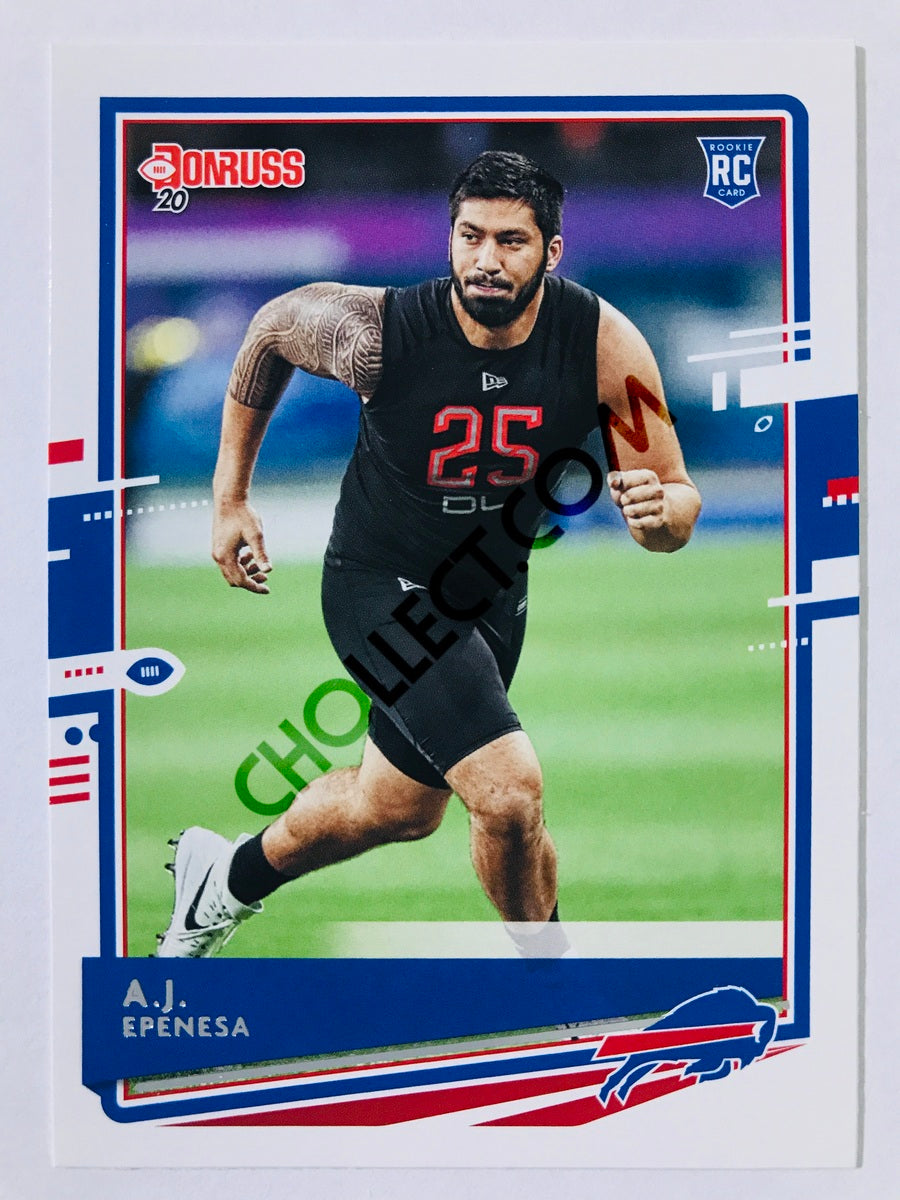 A.J. Epenesa - Buffalo Bills 2020 Panini Donruss Press Proof RC Rookie #262