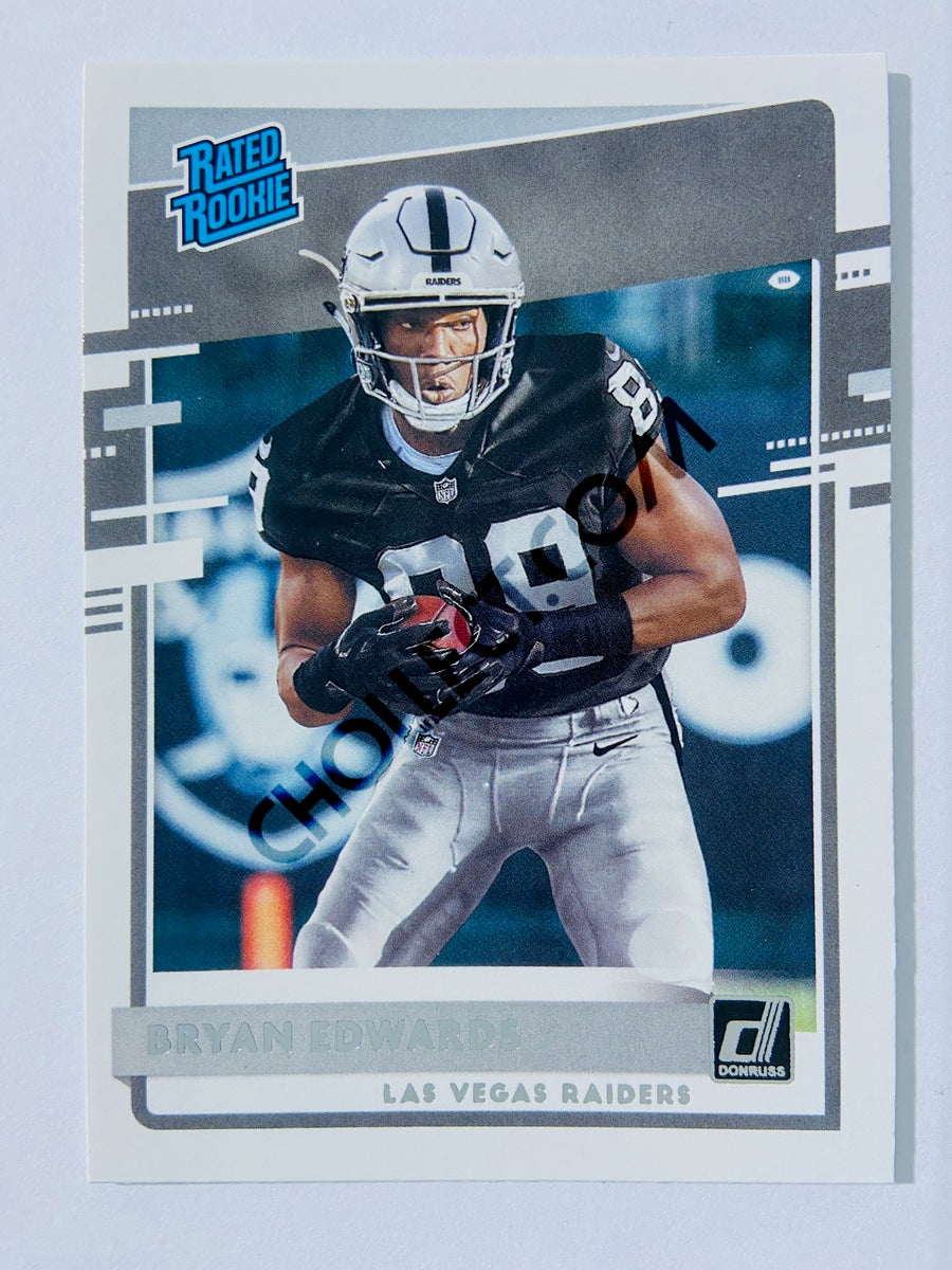 Bryan Edwards - Las Vegas Raiders 2020 Panini Donruss Rated Rookie