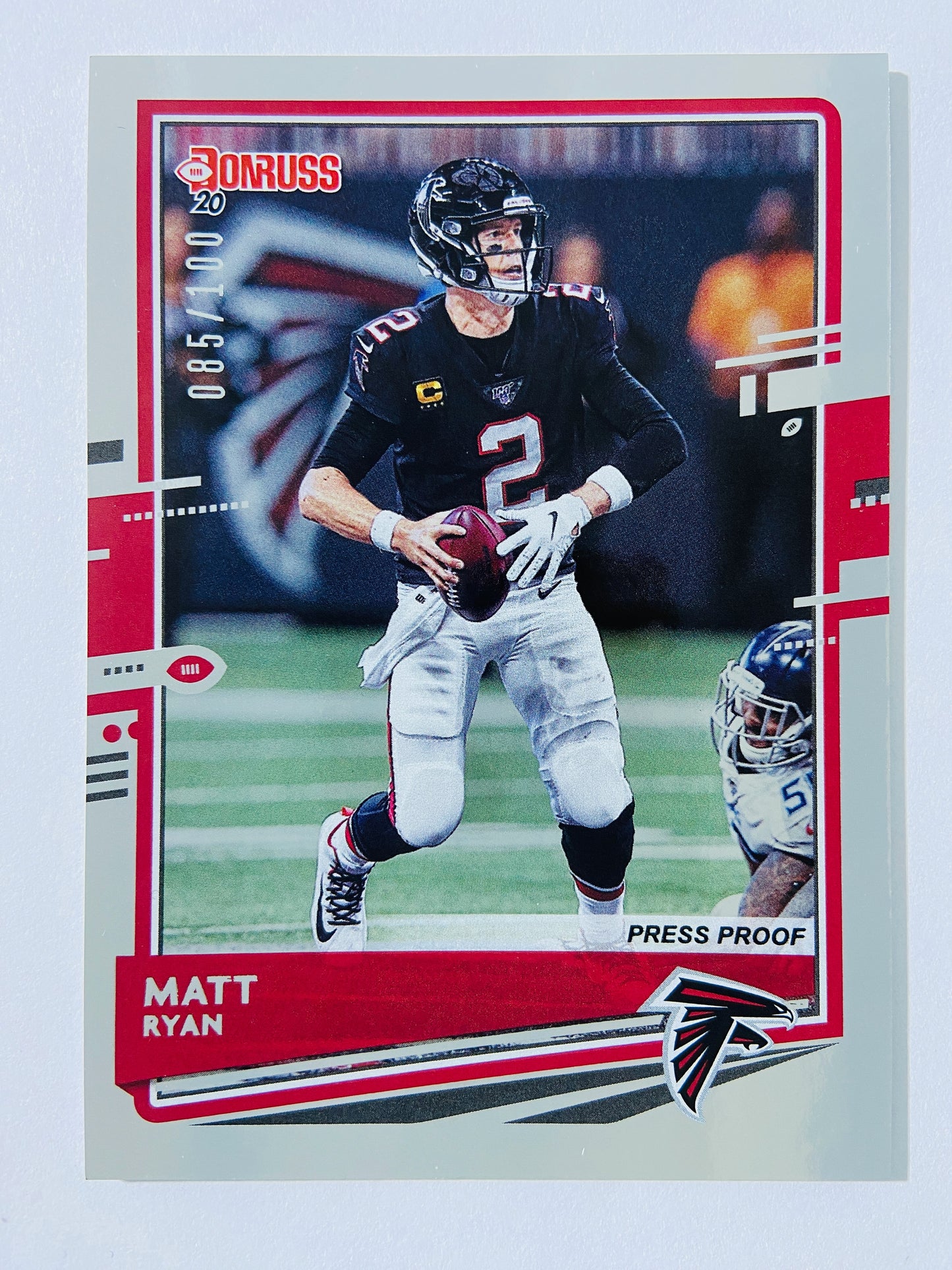 Matt Ryan – Atlanta Falcons 2020 Panini Donruss #26 Press Proof Silver Parallel /100