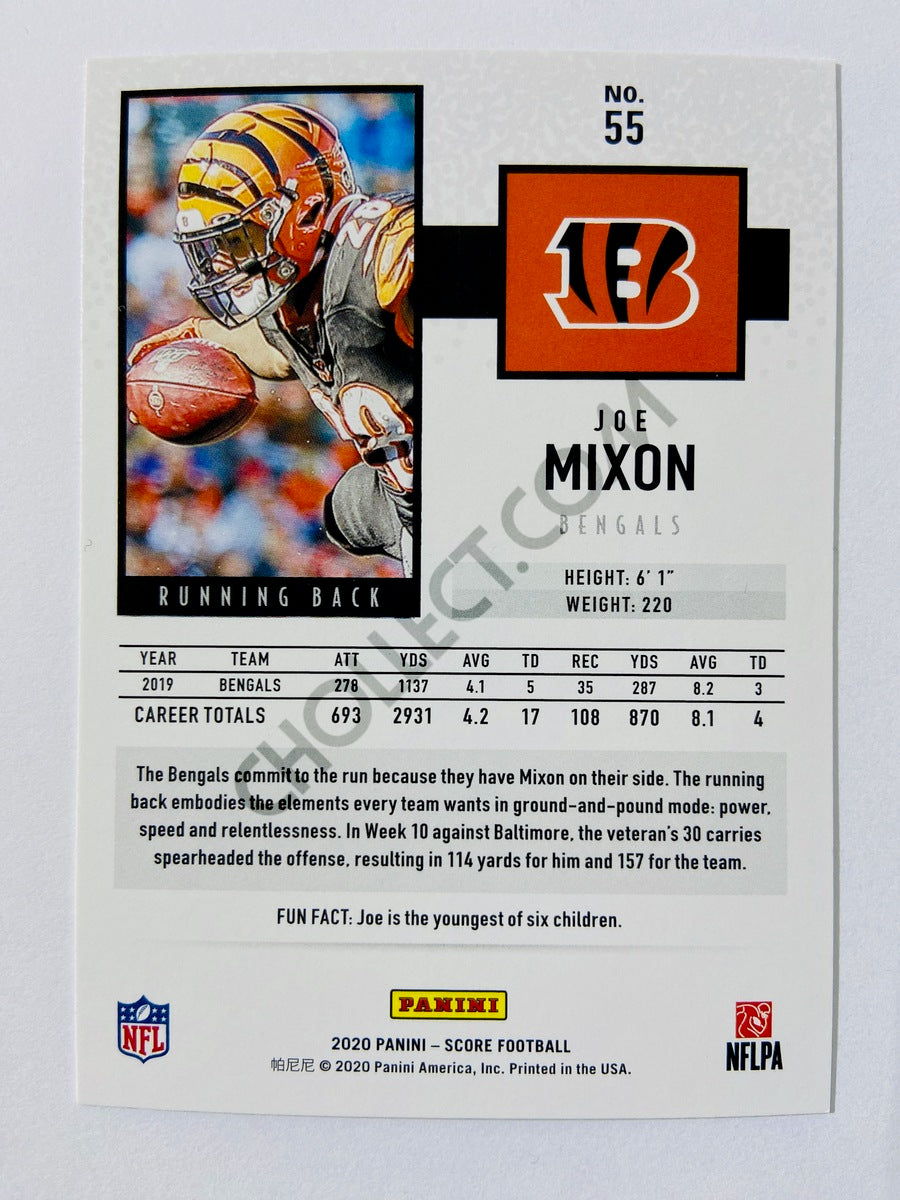 Joe Mixon - Cincinnati Bengals 2020 Panini Score #55