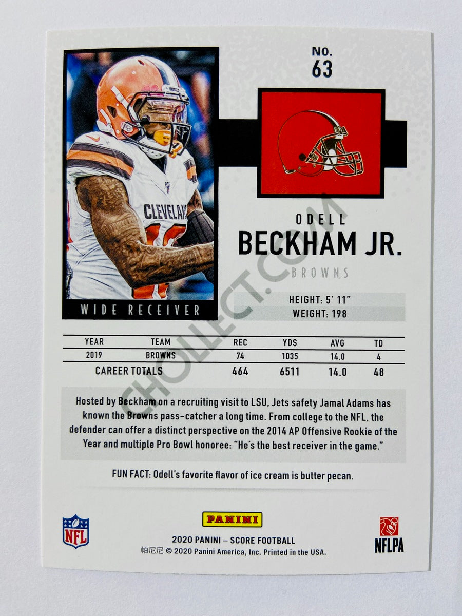 Odell Beckham Jr. - Cleveland Browns 2020 Panini Score #63