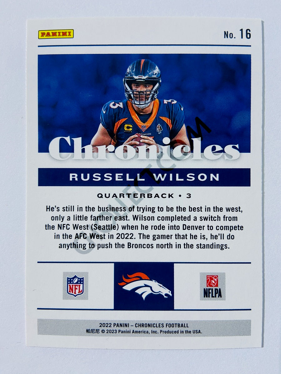 Russell Wilson - Denver Broncos 2022 Panini Chronicles #16