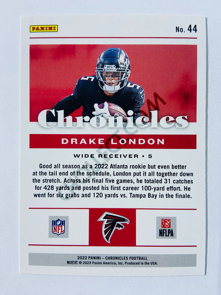 Drake London - Atlanta Falcons 2022 Panini Chronicles RC Rookie #44